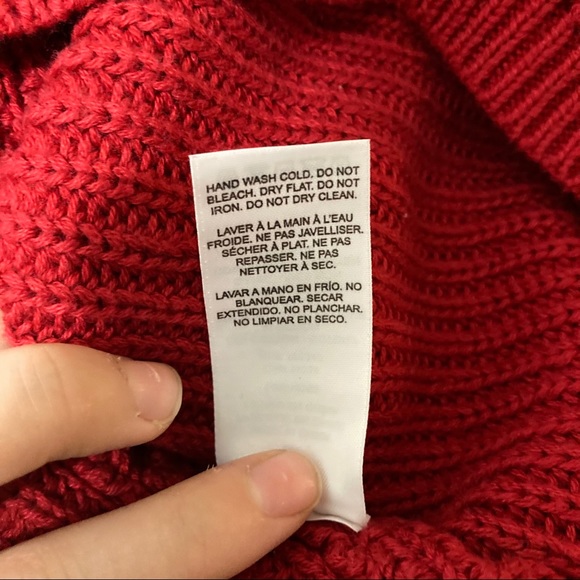 Dynamite red knitted crop top - Picture 5 of 5